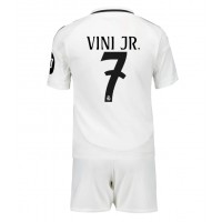 Camiseta Real Madrid Vinicius Junior #7 Primera Equipación para niños 2024-25 manga corta (+ pantalones cortos)